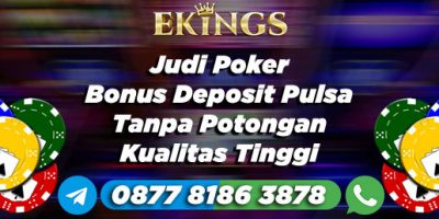 Judi Poker Bonus Deposit