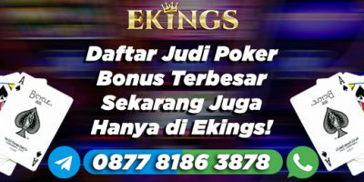 Daftar Judi Poker Bonus Terbesar