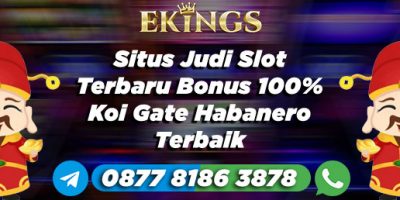 Situs Judi Slot Terbaru Bonus 100% - Ekings