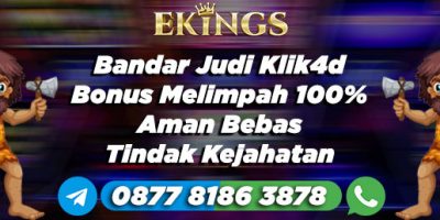 Bandar Judi Klik4d Bonus Melimpah - Ekings